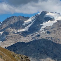 Icy Gran Paradiso which is the highest peak of the Graian Alps